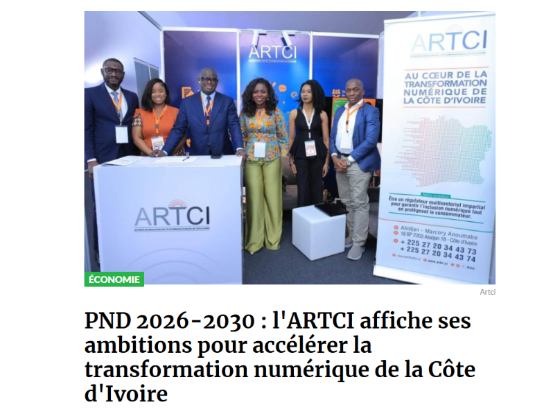 L’ARTCI affiche ses ambitions pour accélérer la transformation numérique