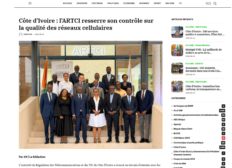 L’ARTCI resserre son contrôle sur la qualité des réseaux cellulaires