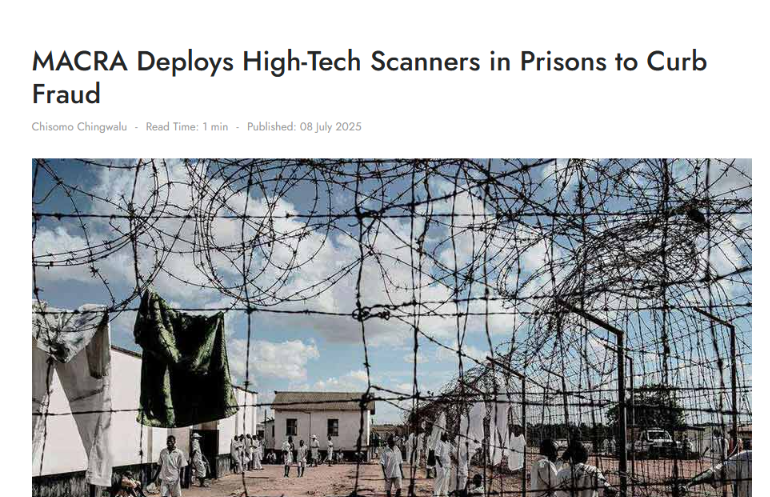 MACRA déploie des scanners de haute technologie dans les prisons